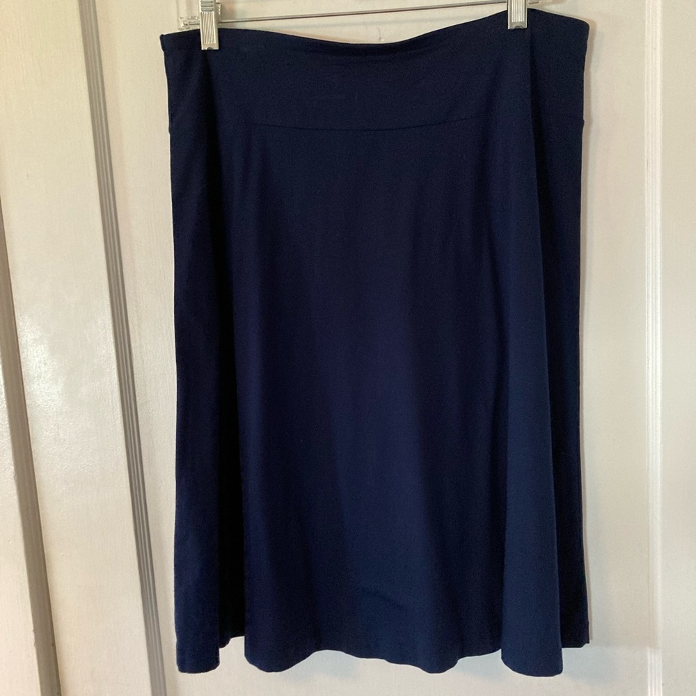 Talbots Navy Blue Stretchy Skirt